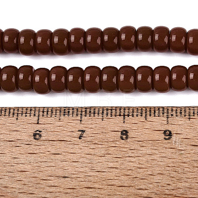 Opaque Glass Beads Strands GLAA-NH0002-B01-C03-1