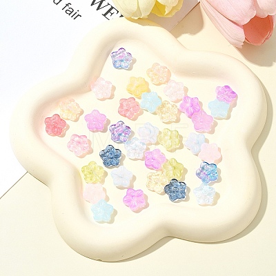 30Pcs Baking Paint Glass Beads GLAA-FS0001-97D-1
