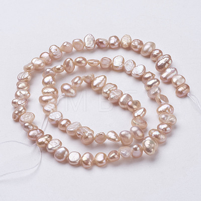 Natural Cultured Freshwater Pearl Beads Strands PEAR-P002-53D-1