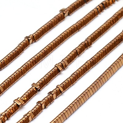 Electroplate Non-magnetic Synthetic Hematite Beads Strands G-I093-03-1