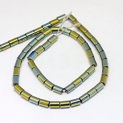 Electroplate Non-magnetic Synthetic Hematite Beads Strands G-J162-C-07-1