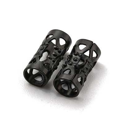Hollow 304 Stainless Steel Beads STAS-L273-01B-1