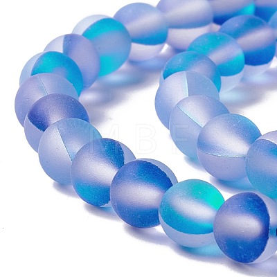 Synthetic Moonstone Beads Strands G-E573-01A-19-1