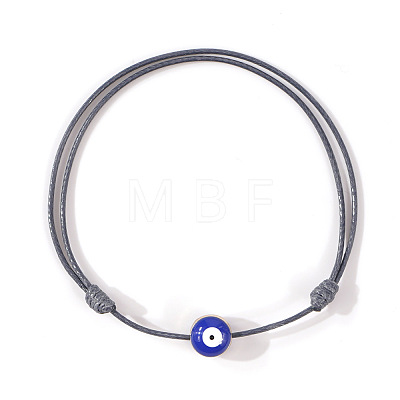 Resin Enamel Evil Eye Beaded Braided Bracelets VX2201-6-1