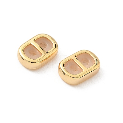 Brass Silicone Slide Charms KK-C099-06A-G-1