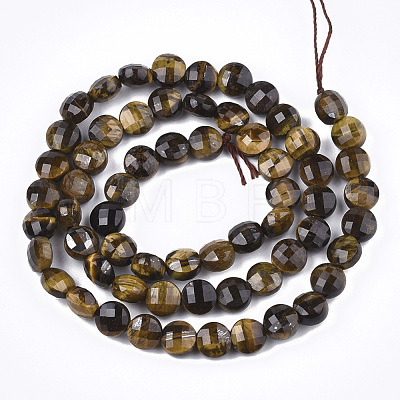 Natural Tiger Eye Beads Strands X-G-T108-44-1