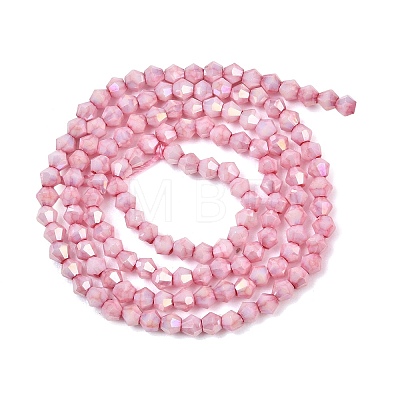 Electroplate Bicone Glass Beads Strands GL-T021-2.5x3mm-16-21-1