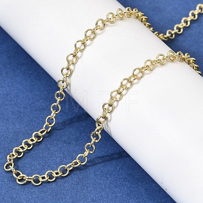 3.5MM Brass Rolo Chain Necklaces for Women NJEW-F366-02A-1