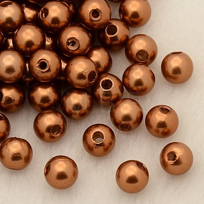 Imitation Pearl Acrylic Beads PL609-12-1