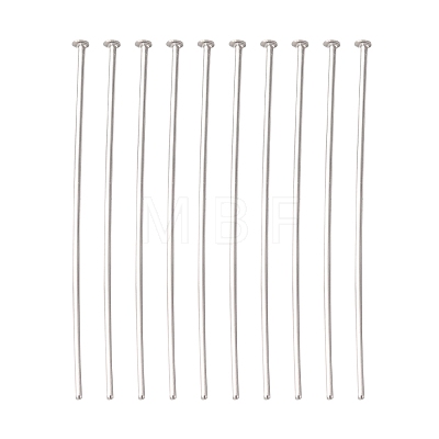 Jewelry Tools and Equipment Decorative Stainless Steel Flat Head Pins X-STAS-E023-0.6x30mm-1