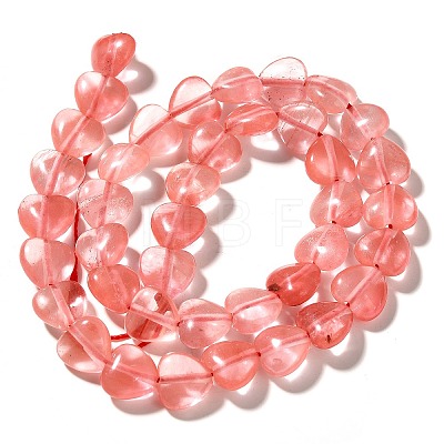 Cherry Quartz Glass Beads Strands G-R190-10mm-53A-1