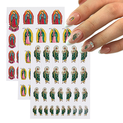 9 Sheets 3 Style Nail Art Stickers MRMJ-HY0002-29-1
