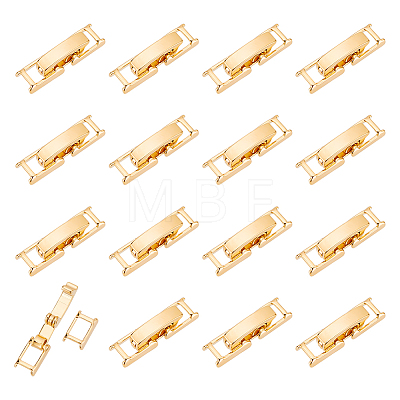 20 Sets Eco-Friendly Brass Watch Band Clasps KK-DC0001-63-1