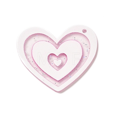 Transparent Plastic Pendants LS-KY-P014-01A-1
