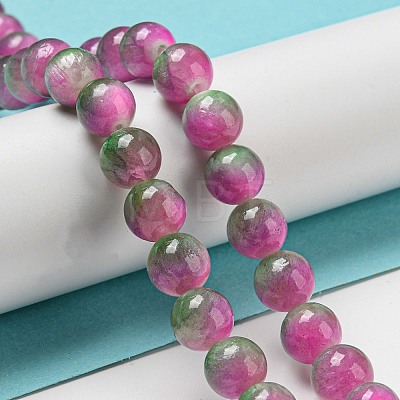 Dyed Natural Jade Beads Strands G-F764-02C-1