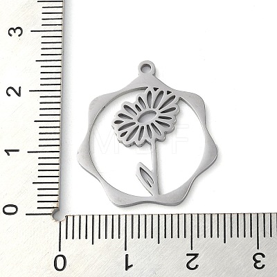 Non-Tarnish 304 Stainless Steel Pendants STAS-P338-01C-P-1