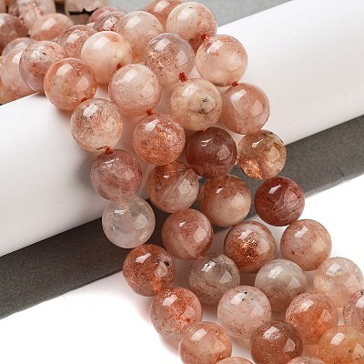 Natural Sunstone Beads Strands G-P488-04A-01-1