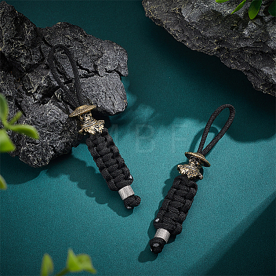 2Pcs Brass European Beads KK-HY0004-62AG-1
