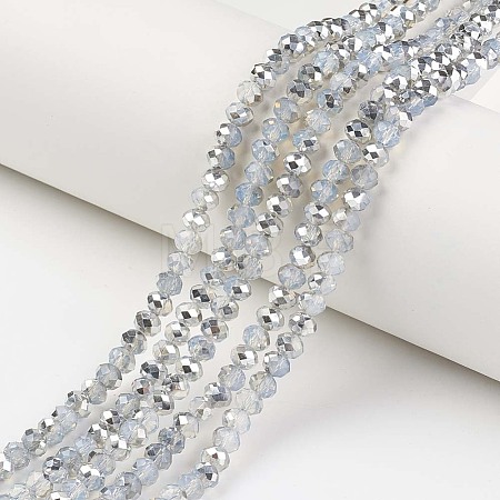 Electroplate Glass Beads Strands EGLA-A034-J6mm-M05-1