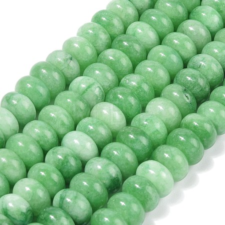 Dyed Natural White Jade Beads Strands G-G107-A18-01-1