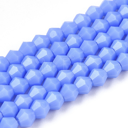 Opaque Solid Color Imitation Jade Glass Beads Strands EGLA-A039-P2mm-D19-1