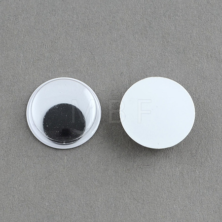 Black & White Large Wiggle Googly Eyes Cabochons DIY Scrapbooking Crafts Toy Accessories KY-S002-40mm-1
