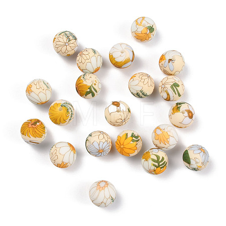 Silicone Beads SIL-WH0011-04B-1