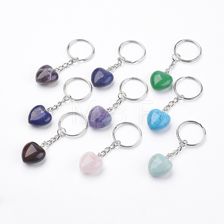 Natural & Synthetic Gemstone Keychain KEYC-F019-02-1