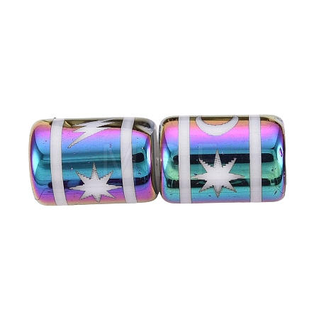 Electroplate Glass Beads EGLA-Q137-01A-J03-1