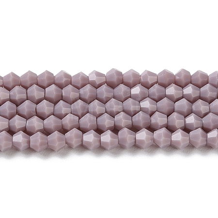 Opaque Solid Color Imitation Jade Glass Beads Strands GLAA-F029-P4mm-13-1
