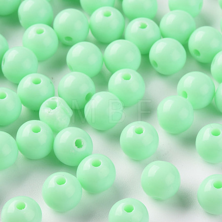 Opaque Acrylic Beads MACR-S370-C8mm-A05-1