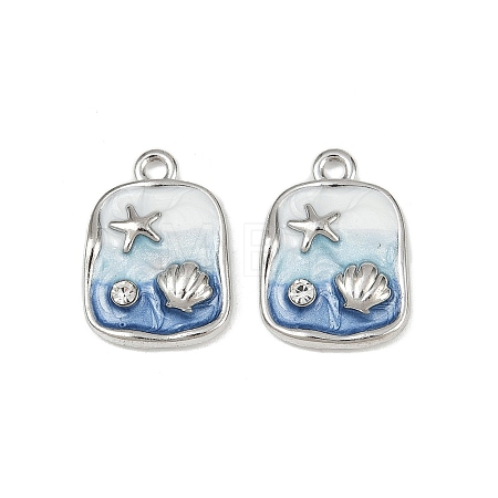 Alloy Rhinestone Pendants PALLOY-P311-02P-1