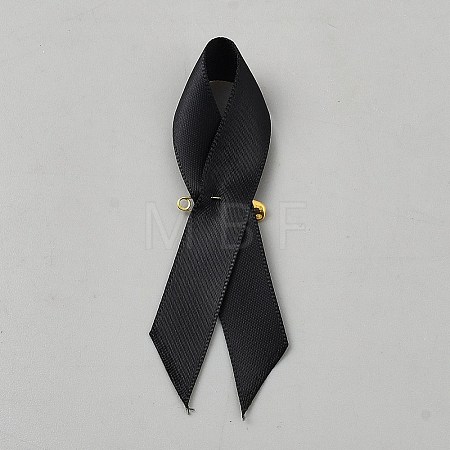 Awareness Ribbon Nylon Lapel Pin Backs for Backpack Clothes JEWB-WH0021-175B-1