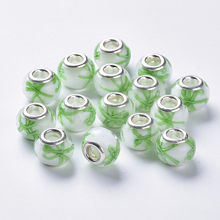 Handmade Lampwork European Beads LAMP-S193-009A-1