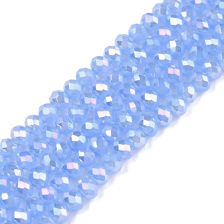 Electroplate Glass Beads Strands EGLA-A044-J3mm-B03-1