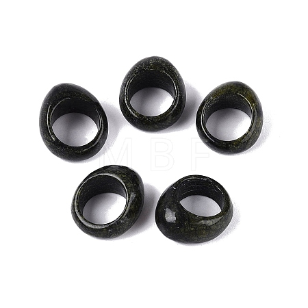 Natural Serpentine Finger Rings for Unisex G-Q601-14A-1