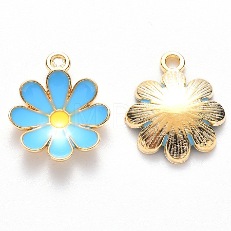 Alloy Enamel Pendants X-ENAM-S121-116E-1