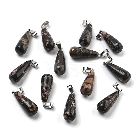 Natural Rhodonite Pendants G-T081-29-1