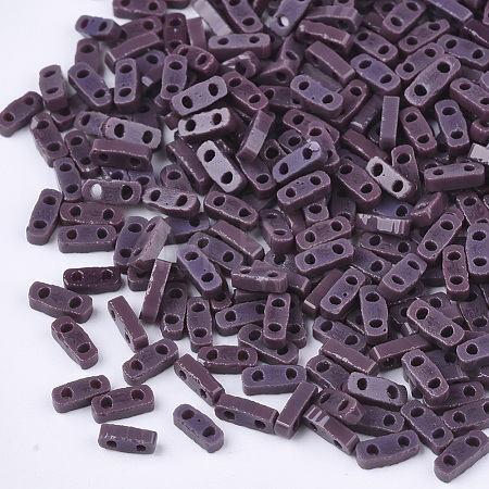 2-Hole Opaque Glass Seed Beads SEED-S023-21A-05-1