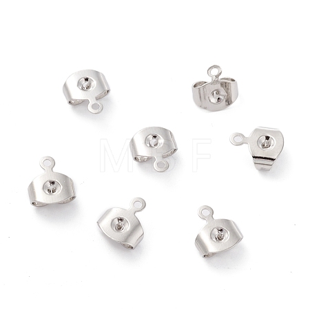Brass Ear Nuts KK-P001-75P-1