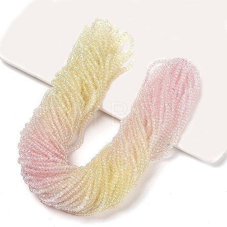 Transparent Painted Glass Beads Strands DGLA-A034-T2mm-A25-1