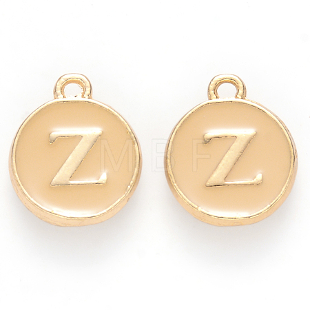 Golden Plated Alloy Enamel Charms ENAM-S118-06Z-1