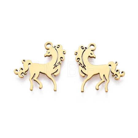 201 Stainless Steel Pendants STAS-T073-46G-1
