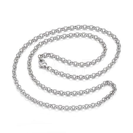 Tarnish Resistant 304 Stainless Steel Necklaces NJEW-E080-03P-1