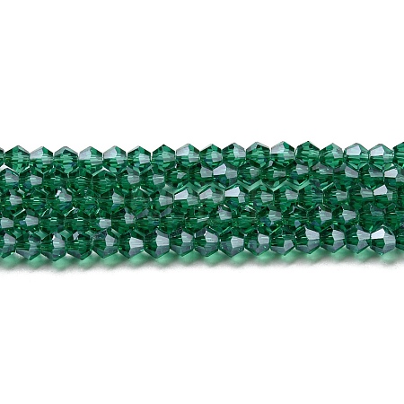 Transparent Electroplate Glass Beads Strands EGLA-A039-T4mm-A10-1