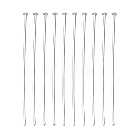 Tarnish Resistant Jewelry Tools and Equipment Decorative Stainless Steel Flat Head Pins X-STAS-E023-0.6x30mm-1