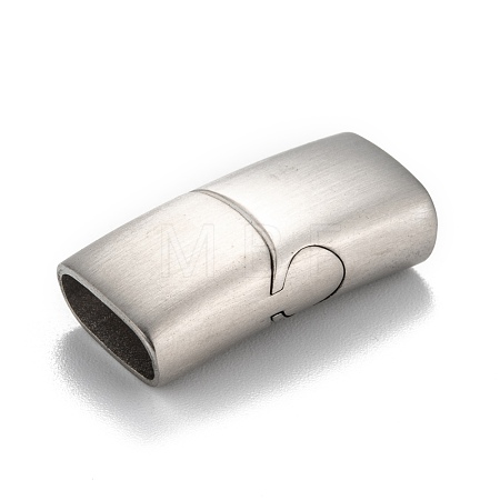 Tarnish Resistant 316 Surgical Stainless Steel Magnetic Clasps with Glue-in Ends STAS-F269-01MP-1