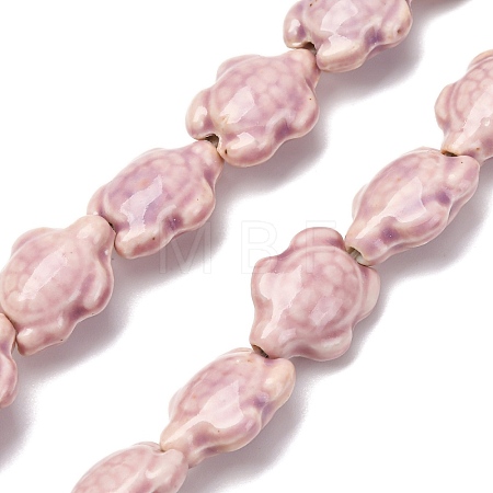 Handmade Porcelain Beads Strands LAMP-G140-02M-1