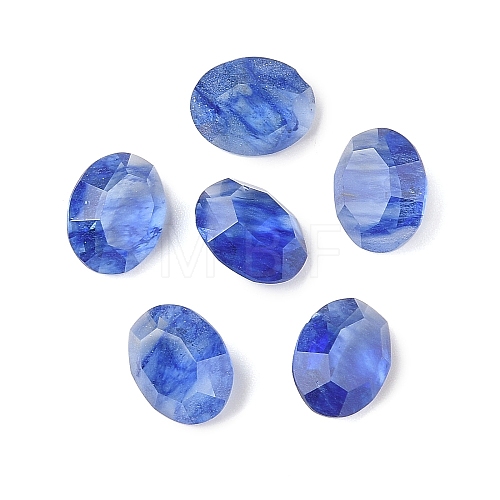 Blue Watermelon Stone Glass Cabochons G-C146-02H-1