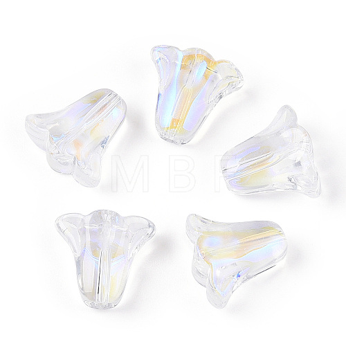Transparent Electroplate Glass Beads EGLA-N012-03-1